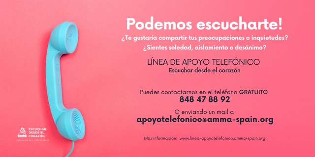 Banner baja resolución para enviar linea apoyo telefonico