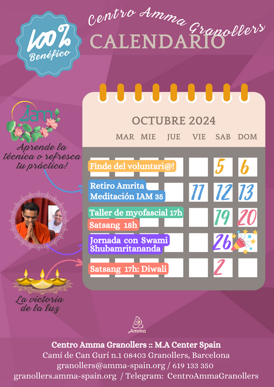 CALENDARIO OCTUBRE