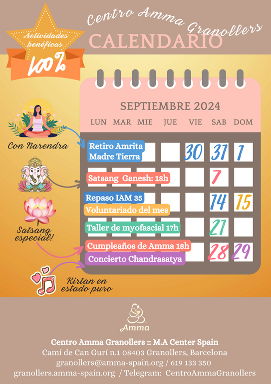 CALENDARIO SEPTIEMBRE