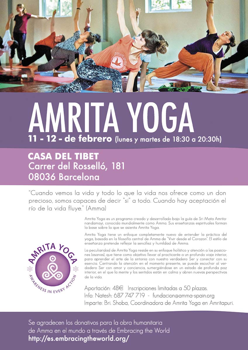 Amrita yoga 2019feb barcelona