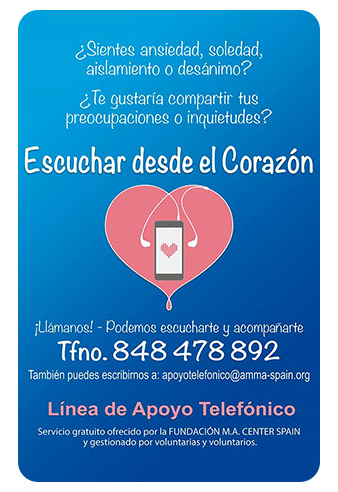 cartel apoyo telefonico portada