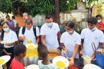 AYUDH Mauricio ofrece comida a madres y niños necesitados