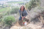 Voluntarios de Málaga plantando árboles, 10 de Marzo de 2015